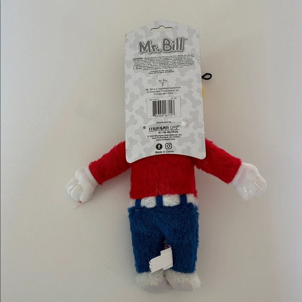 NWT Mr. Bill SNL Ohh Noooooo!!! Talking Dog Toy Novelty, Pet, Gift Approx. 10